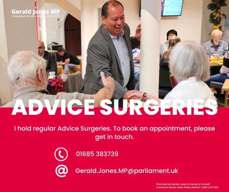 Image of Gerald Jones MP meeting residents.