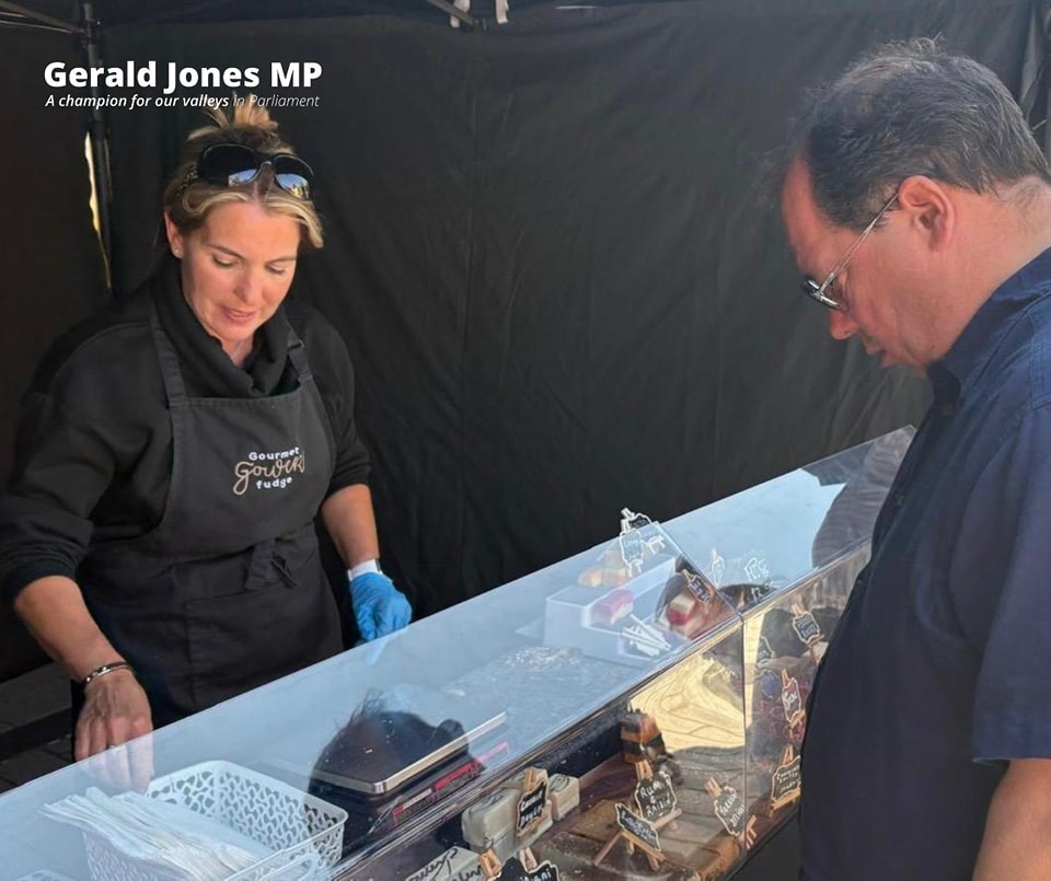 Image of Gerald Jones MP at the festival.