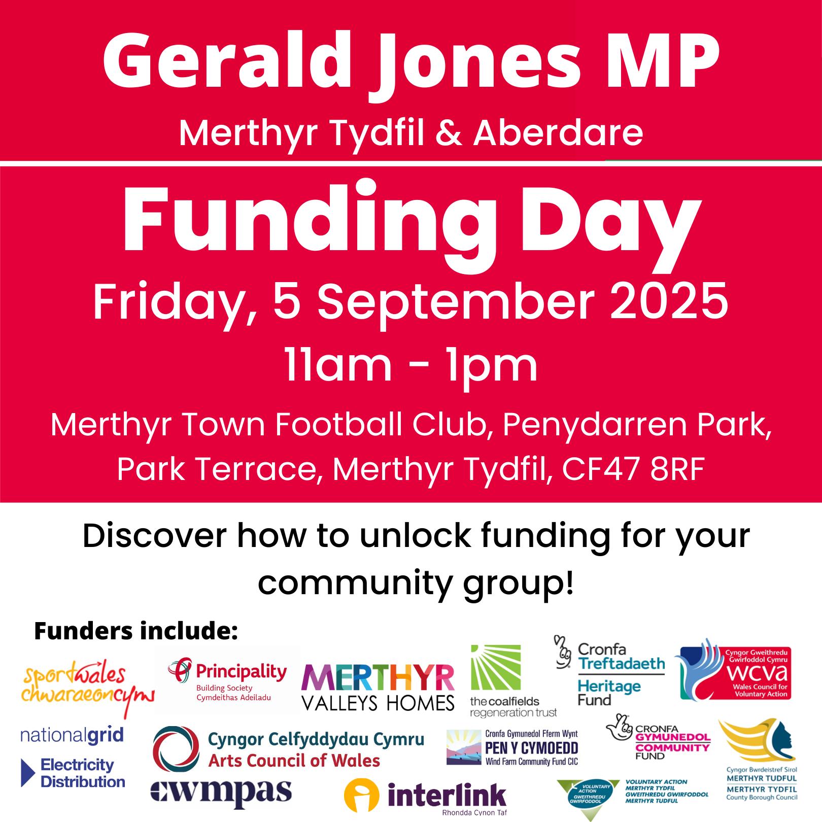 Funding Day poster.