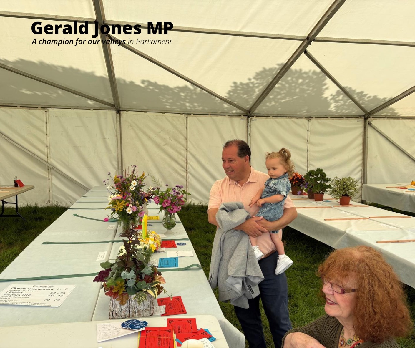 Gerald Jones MP at the show.