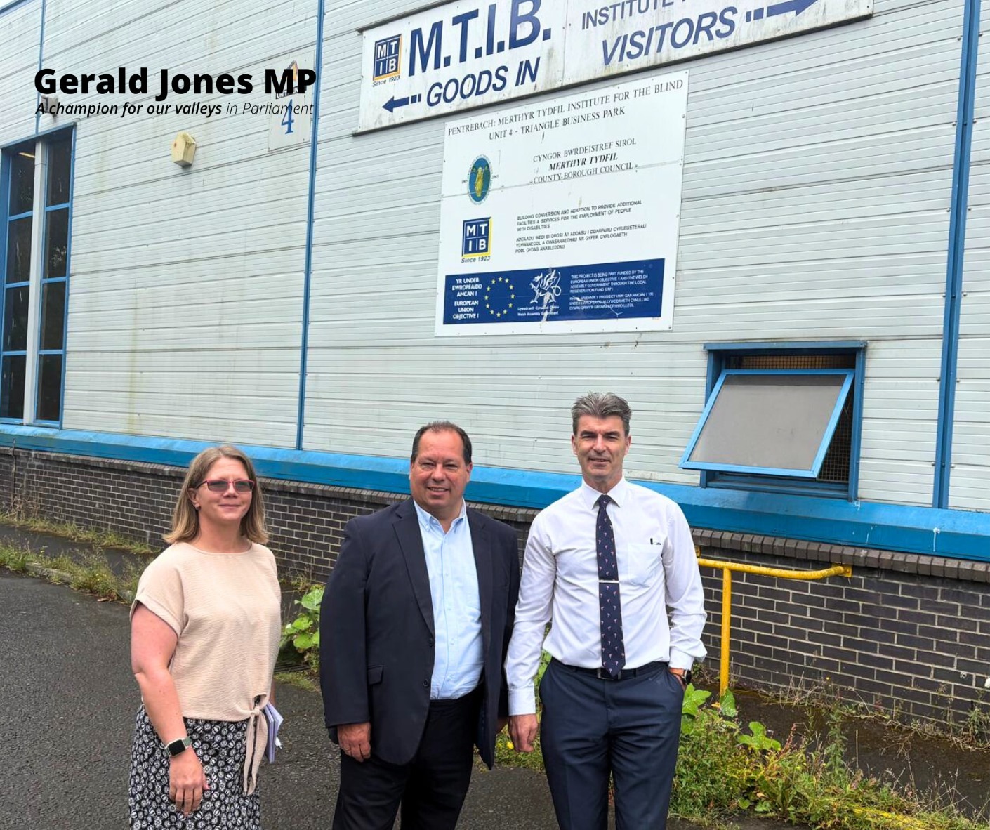 Gerald Jones MP at MTIB.