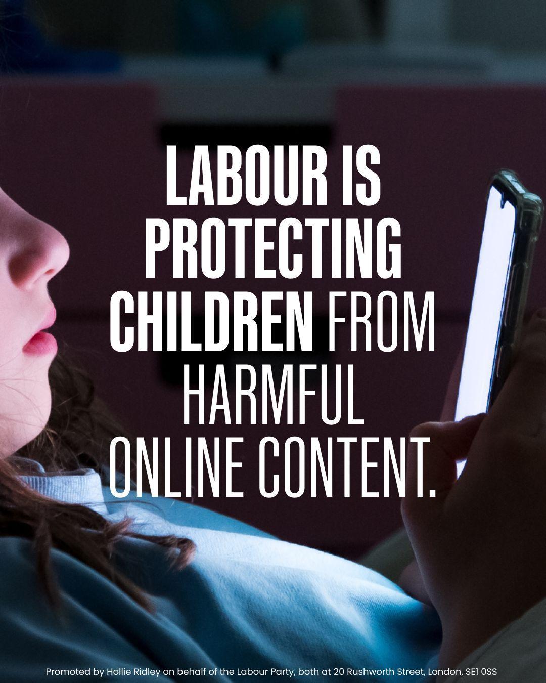 A child using a mobile phone.