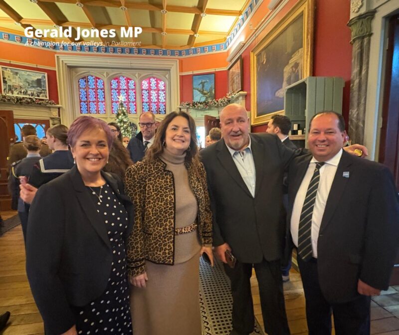 Images of Gerald Jones MP and others.